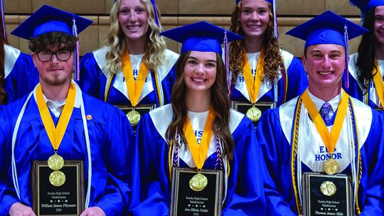 Westerman, Perrier, Owings, Noble, Mongeau, Mills, Miller, Mason & Fitzwater Named Eureka Class Of 2026 Valedictorians; Bruno-Pelky Named Salutatorian