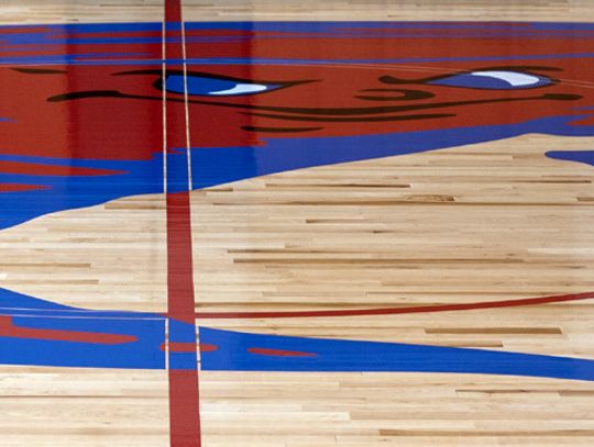 EJSHS Gym Floor In Final Stages Of Curing