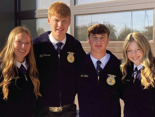 Eureka FFA Named National Livestock Evaluation CDE Team