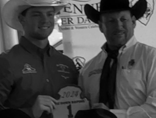 Eureka Tie-Down Roper Competed In Cheyenne, Wy. Rodeo Finals