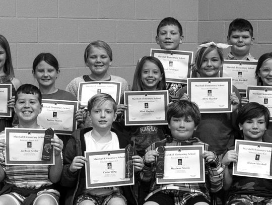 First Nine-Weeks Honor Rolls Announced For Marshall Elementary School