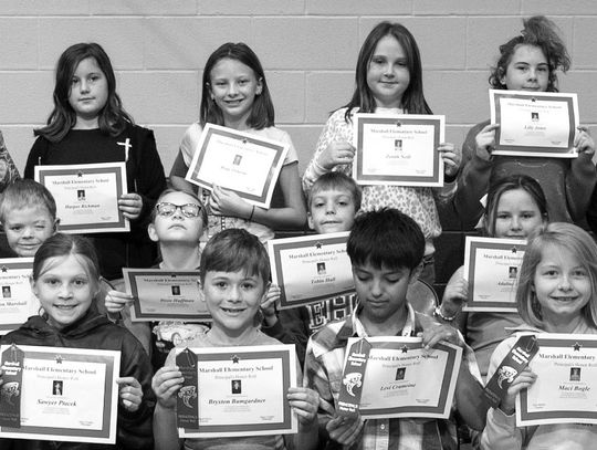 First Nine-Weeks Honor Rolls Announced For Marshall Elementary School