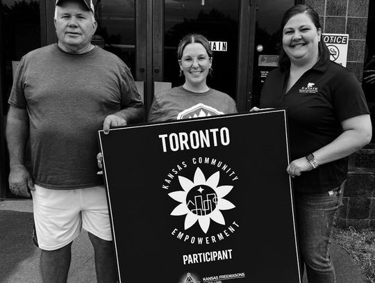 Presented With Sign To Celebrate Toronto’s Membership And Dedication