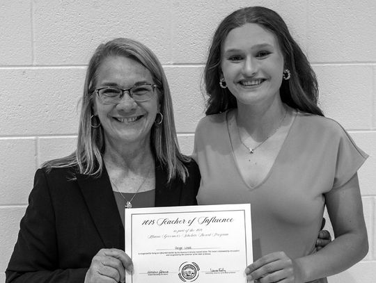 Presented With Teacher Of Influence Award