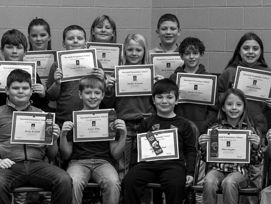 Second Nine-Weeks Honor Rolls Announced For Marshall Elementary School