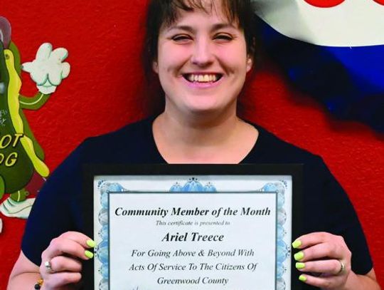 Treece Recognized As Community Member Of The Month