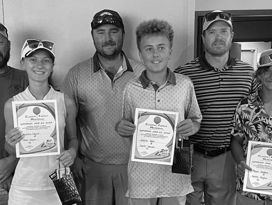 Twenty-Seven Teams Competed In Inaugural Clasen Family Memorial Junior/Senior Golf Tournament