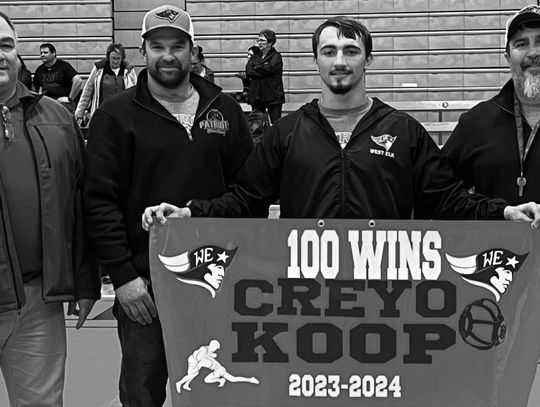 West Elk Junior Creyo Koop Picked Up 100th Win At Marion