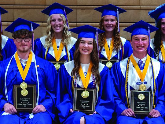 Westerman, Perrier, Owings, Noble, Mongeau, Mills, Miller, Mason & Fitzwater Named Eureka Class Of 2026 Valedictorians; Bruno-Pelky Named Salutatorian