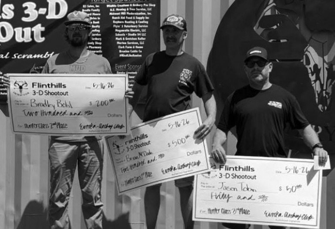 Annual Flint Hills 3-D Shoot Out/Lloyd Leitzel Memorial Scramble Held Annual Flint Hills 3-D Shoot Out/Lloyd Leitzel Memorial Scramble Held