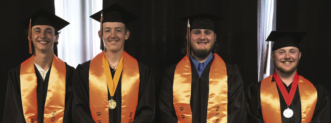 Four Graduated Hamilton High School Last Saturday