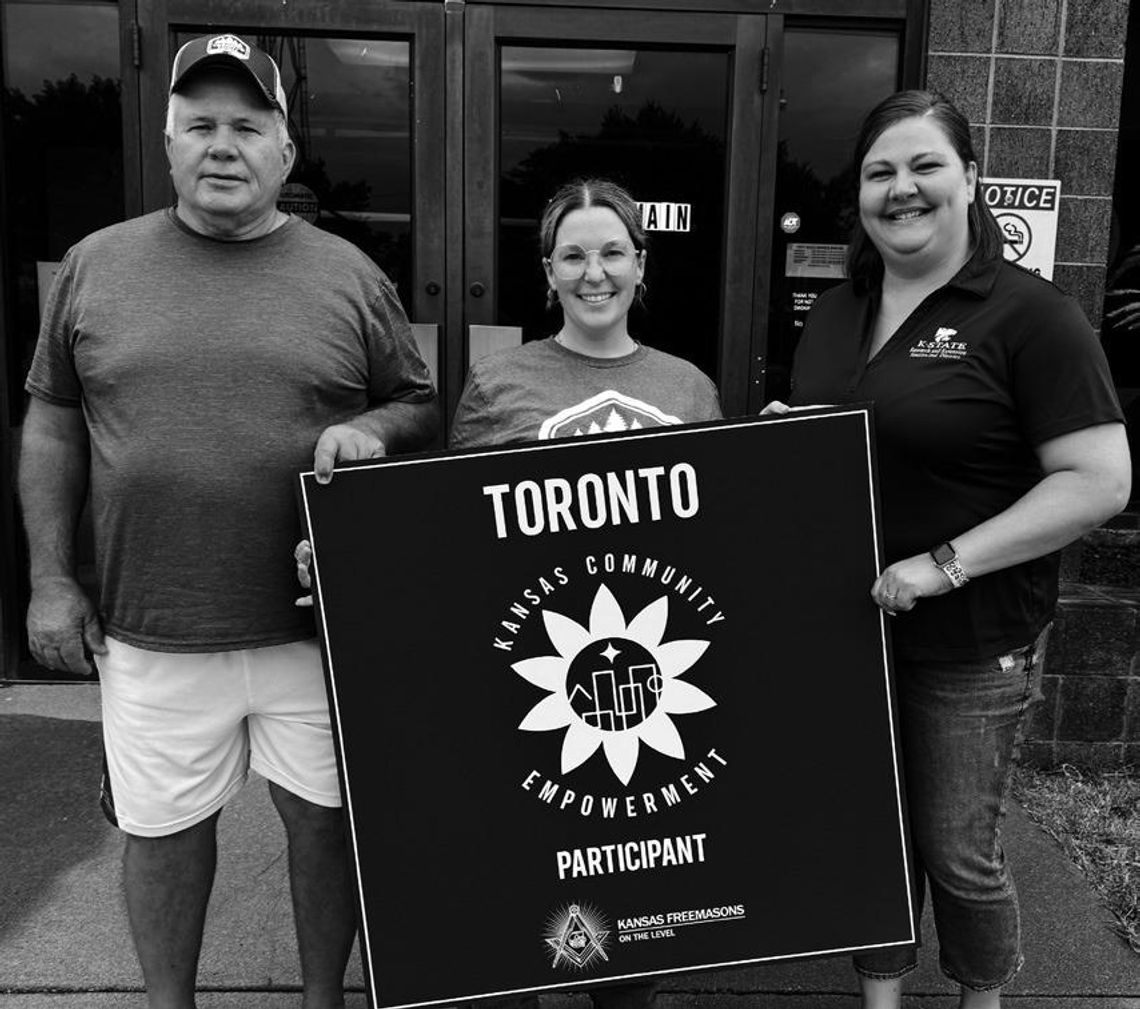 Presented With Sign To Celebrate Toronto’s Membership And Dedication