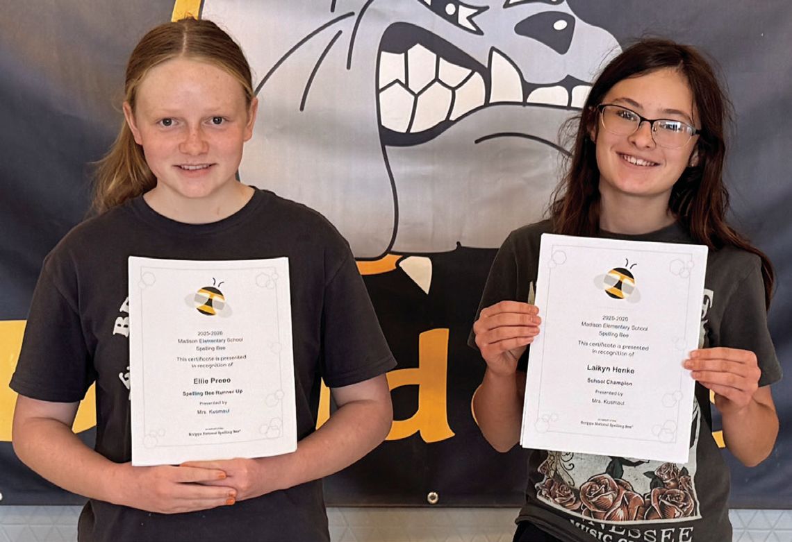 To Represent Madison/Virgil USD 386 At County Spelling Bee To Represent Madison/Virgil USD 386 At County Spelling Bee