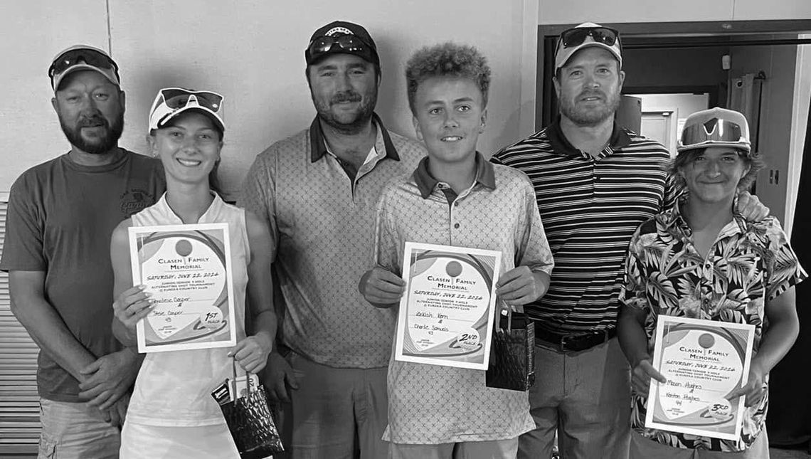 Twenty-Seven Teams Competed In Inaugural Clasen Family Memorial Junior/Senior Golf Tournament