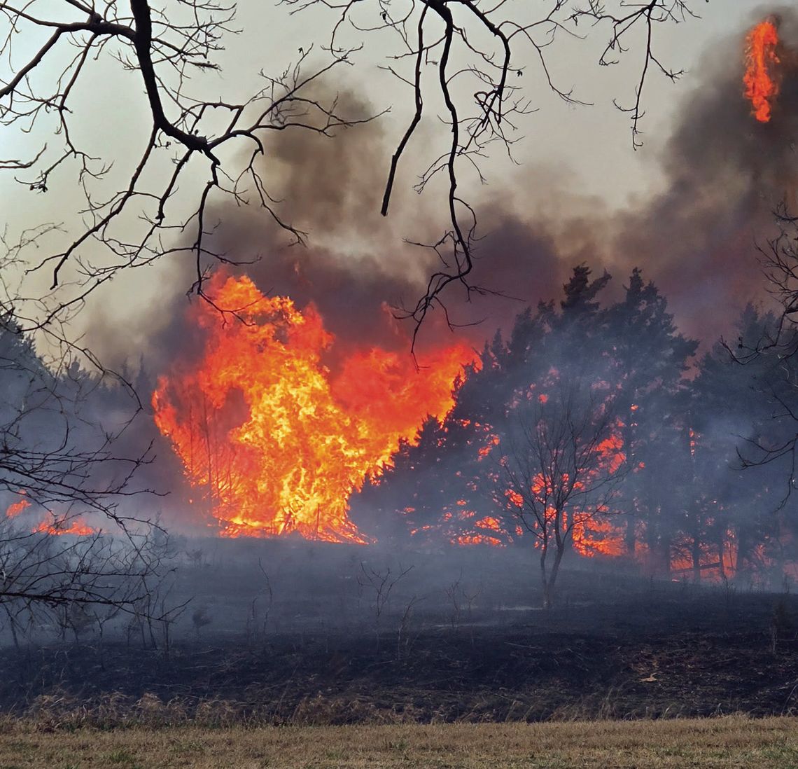 Volunteer Firefighters Worked Tirelessly In Catastrophic Weather Conditions