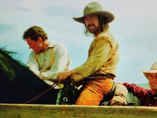 C.A. Floyd Pictured (At Right) With Chuck Norris On Set Of Last Of A Breed