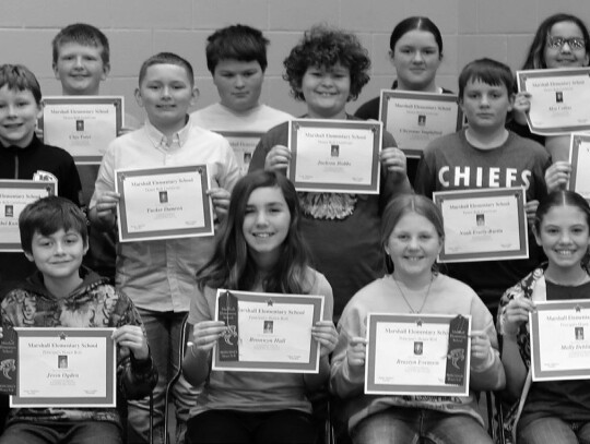 Fifth Grade Honor Roll Students