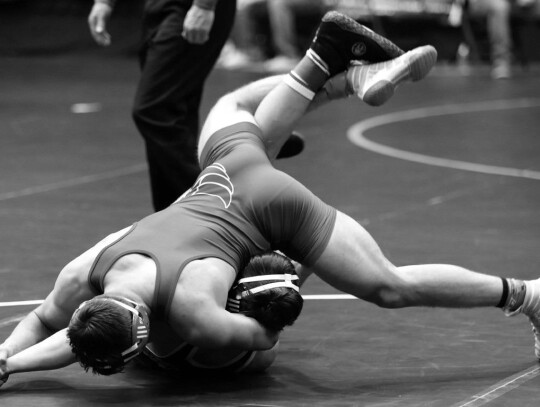 Creyo Koop Working To Pin His Opponent