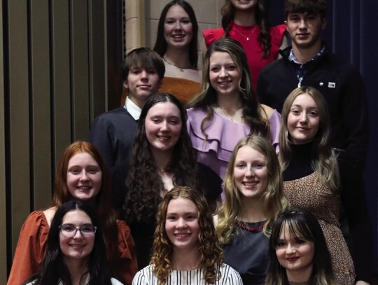 Twelve Students Inducted Into Local Chapter