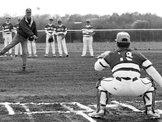 Former Coach Taliaferro Throws Ceremonial First Pitch