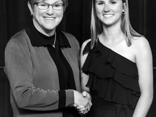 Governor Laura Kelly with West Elk’s Savannah Stroot